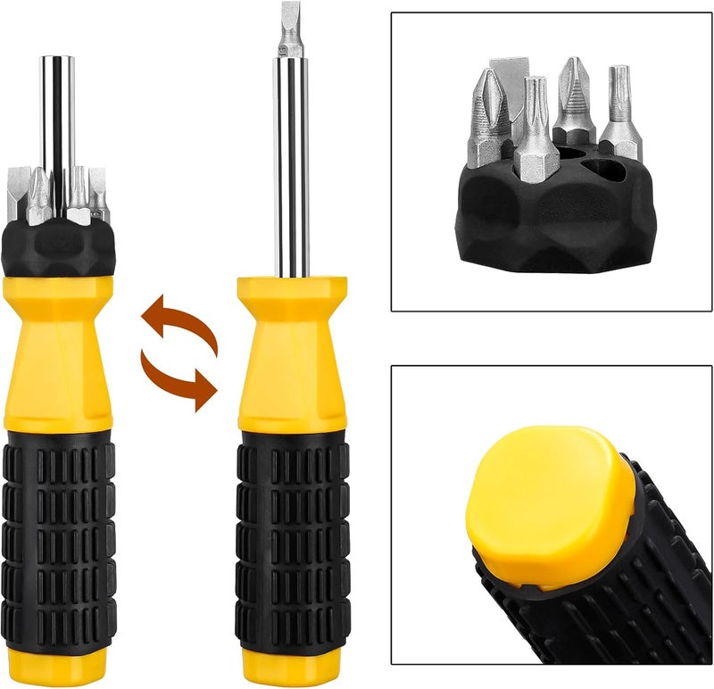 NiHome Screwdriver Diversion Safe, Hidden Storage Container for Cash, Steel Construction with Discreet Hollow Interior & Twist-Off Handle, Realistic Portable Secret Safe for Home and Travel Security - Image 5